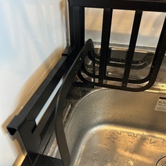 Rxakudedo 水切りラック 伸縮式 食器 水切り シンク上 横置き 水切りかご 食器乾燥 大容量 65-80cm 販売: VOKIIOの画像