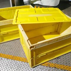 くまねず《姫路》折りたたみ☆コンテナボックス2個☆１個蓋つきの画像
