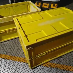 くまねず《姫路》折りたたみ☆コンテナボックス2個☆１個蓋つきの画像
