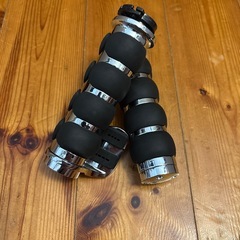 1インチ ハンドルバーグリップ 25mm スロットルグリップ クローム仕上げの画像