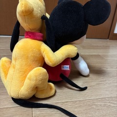 ミッキー＆プルート ぬいぐるみの画像