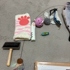 猫用　おるすばんオートフィーダー　他おもちゃセットの画像