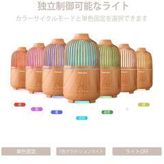 【新品】加湿器 小型 卓上 アロマディフューザー 大容量 静音 除菌 超音波式 省エネの画像