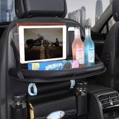 ☆シートバッグ☆カーシート☆収納シート☆便利グッズ☆車用収納☆テーブル付き☆の画像