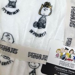 コストコブランケットスヌーピーPeanuts大判ひざ掛け 152x177cmの画像