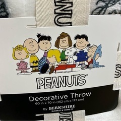 コストコブランケットスヌーピーPeanuts大判ひざ掛け 152x177cmの画像