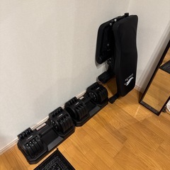 ダンベル　可変式　25kg ＋トレーニングベンチセット の画像