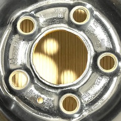 VW Volkswagen POLO 6R フォルクスワーゲン ポロ 純正 6J-15+38 100/5H ハブ径57.1ミリ 15インチ スチールホイール 4本 6C0601027の画像