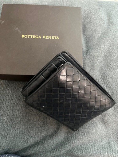 Bottega Veneta ブラック 二つ折り財布