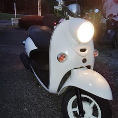 ヤマハ ビーノ 50cc 白 自賠責保険ありの画像