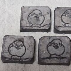 瓦 箸置き 5個セット ハンドメイド すずめ キッチン雑貨 雀 淡路瓦 レトロの画像