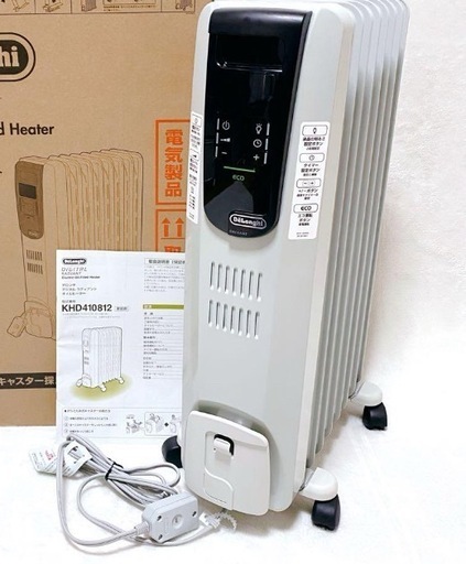【未使用】デロンギオイルヒータ KHD410812-BK DeLonghi デロンギ オイルヒーター KHD410812-PB