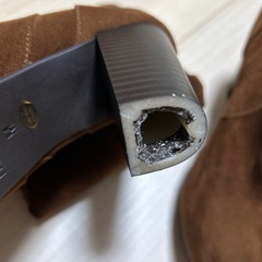 未使用訳あり　ヘザー　スウェードロングブーツ　茶色の画像