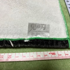 使用品⑦フルカラーフェイスタオルおよそ80×34cm 鬼滅の刃 不死川実弥 漫画アニメ 終売品の画像