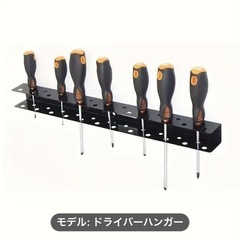 ドライバー、ペンチ類を整理する金具
の画像