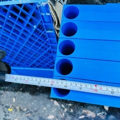 【未使用】フェンス　作業　ブルーの画像