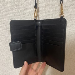 チャールズアンドキース ポーチウォレット 黒の画像
