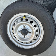 ②【本日限定価格】【新車取り外し】【国産タイヤ】軽トラ軽バン12インチタイヤホイール 4本セットの画像