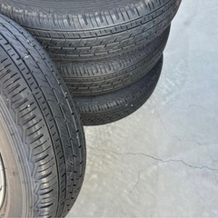 ②【本日限定価格】【新車取り外し】【国産タイヤ】軽トラ軽バン12インチタイヤホイール 4本セットの画像