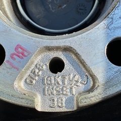 アルミホイール　18インチ　7 1/2 J　インセット38の画像