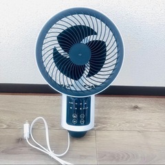 扇風機 サーキュレーター 首振り 高さ2段階 リモコン付き タイマー設定 薄型ボディ 猛暑対策 静音 4D送風 高さ調整 DCモーター 節電の画像