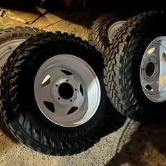 ジムニーJA11 ホイール.タイヤ(美品)の画像