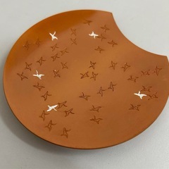 未使用　鎚起銅器　江戸小紋吹き寄せ　銘々皿5枚セット （惣山作）平川工芸の画像