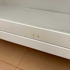 キャビネット ガラス引き戸付き, ホワイト, IKEAの画像