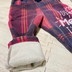 80cm フリースパンツ２点セット の画像