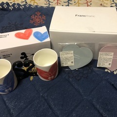 Francfranc ミキミニのペアマグ&ペアコースターセットの画像