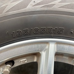 ブリヂストンVRX2 195/65R15 5穴　スダットレスタイヤホイール付き
の画像