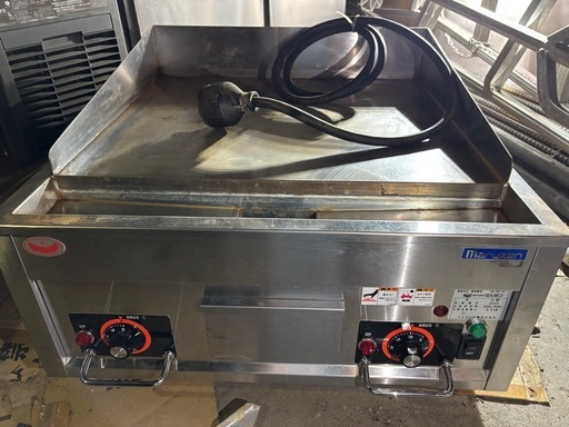 【中古】2019年製 マルゼン 電気 グリドル MEG-066 3相200V 6kw鉄板焼