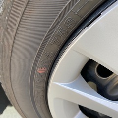 新車外し　14インチ　夏タイヤ　タイヤとホイールのみ　カバーは無しですの画像