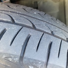新車外し　14インチ　夏タイヤ　タイヤとホイールのみ　カバーは無しですの画像