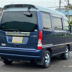 H14年スバルディアスワゴン スーパーチャージャーオートマチク4WDエアコンパワー車検8年2月までナビ/バックカメラ/テレビDVD タイベル交換の画像