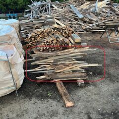 【10月18日まで】杉、欅の材木　赤枠部分を全て持って行って頂ける方の画像