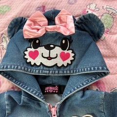 アースマジック　マフィーちゃんデニムパーカーの画像