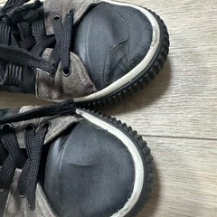 プラダ　スニーカー　ブラック　PRADA シューズ7　ロゴ入り　黒の画像