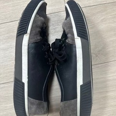 プラダ　スニーカー　ブラック　PRADA シューズ7　ロゴ入り　黒の画像