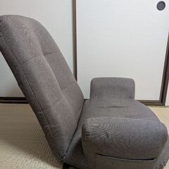 【引き取り限定1000円】ポケットコイル ハイバック座椅子 肘掛け付き（ダンスのゲン）の画像