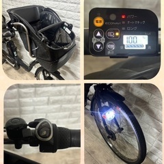 美品🌈大容量8🌸室内保管🌼パナソニック ギュット　🌼子供乗せ電動自転車bk7の画像
