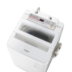 Panasonic 8kg 8キロ 洗濯機 本体 縦型洗濯機 インバーター全自動洗濯機 NA-FA80H6-W ホワイト 白の画像