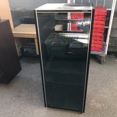 Pioneer オーディオ&レコードラック ガラス扉のレコードラックです🥰50cm×44cm×高さ130cmの画像
