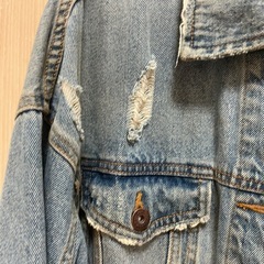 ZARA オーバーサイズ　デニムジャケットの画像