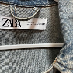 ZARA オーバーサイズ　デニムジャケットの画像
