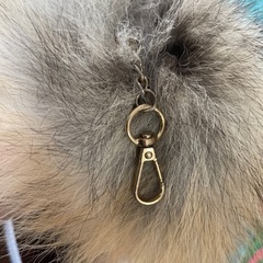 ファーのキーホルダーあげますの画像