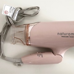 【中古品】TESCOM テスコム マイナスイオンヘアードライヤー naturam TID325 ターボ 美容家電 ピンクの画像