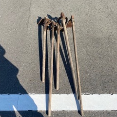 農作業用　クワ　かき板等5個セットの画像