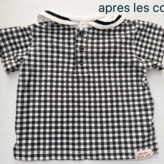 apres les cours アプレ レ クール ユニクロ UNIQLO 子ども服 チェック セーラー服 襟付き 90cm
の画像