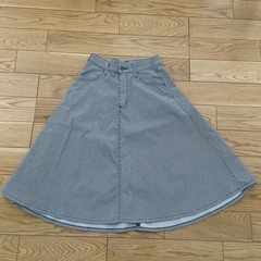 Lee スカート ヒッコリー柄　美品　Sの画像